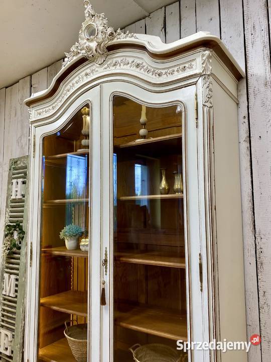 Biała BIBLIOTEKA witryna Rokoko LUDWIK XV dolnośląskie Wrocław sprzedam