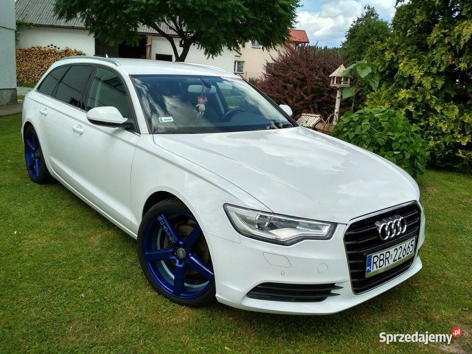 Audi A6 C7 4G Avant 20 TDI 177 2013 biały kolor 177KM A6 Zmiennica