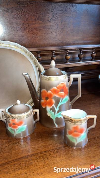 Serwis do espresso z makami Victoria Porcelana i szkło pomorskie sprzedam