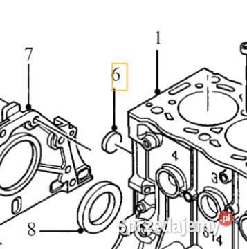 VOLVO zaslepka brok bloku silnika sr27mm 20D OE Bielany Wrocławskie