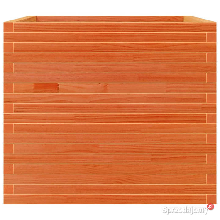 Donica ogrodowa woskowy brąz 80x80x685 drewno Warszawa sprzedam