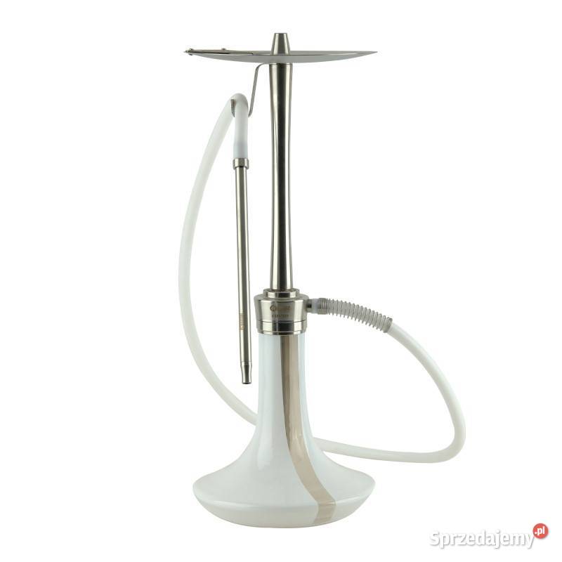 Oduman Cosmo Hookah Silver Body White Glass