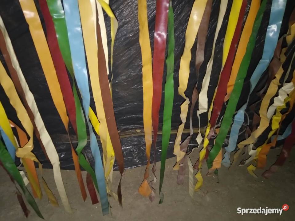 Zasłona drzwi drzwiowa paskowa w paski kolorowe Zasłony