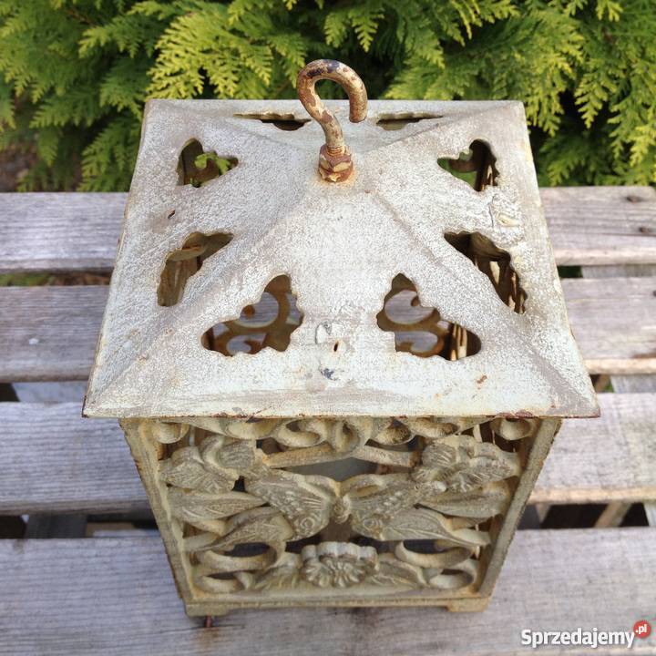 Stary żeliwny lampion motyl motyle mazowieckie Warszawa