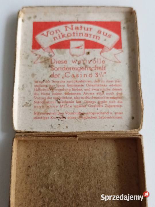 Opakowanie papierosach kasyno II WŚ Łódź