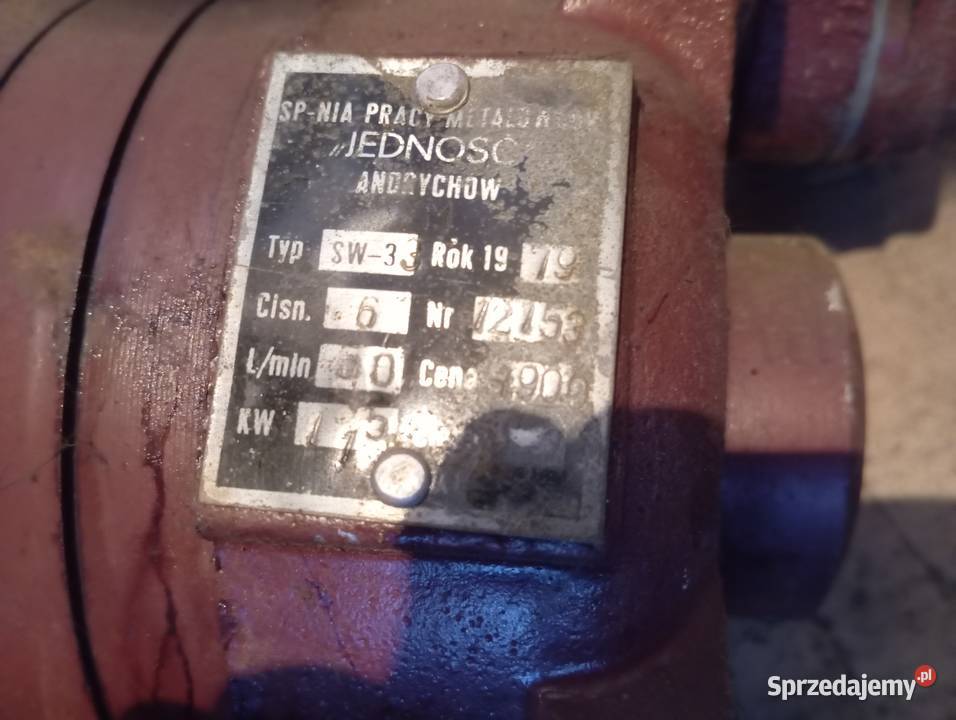 Pompa wodna ogłoszenie grzecznosciowe Godziszka