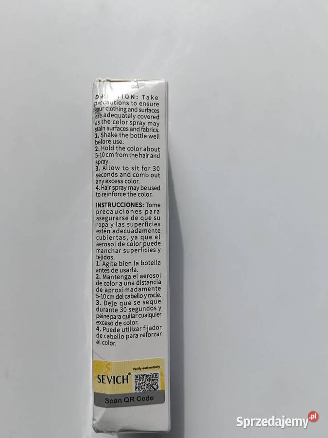 Spray koloryzujący włosy Sevich Purple 30 ml sprzedam