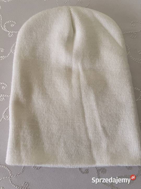 Czapka Zimowa Biała z Logo Dolara Streetwear Rozmiar uniwersalny śląskie Czerwionka-Leszczyny