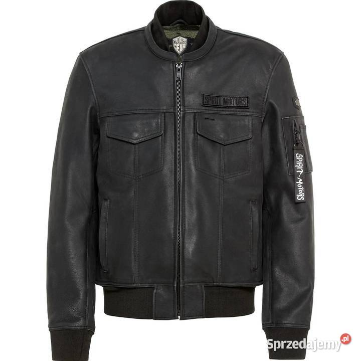 Kurtka motocyklowa skórzana Spirit Motors Mad Zielona Góra