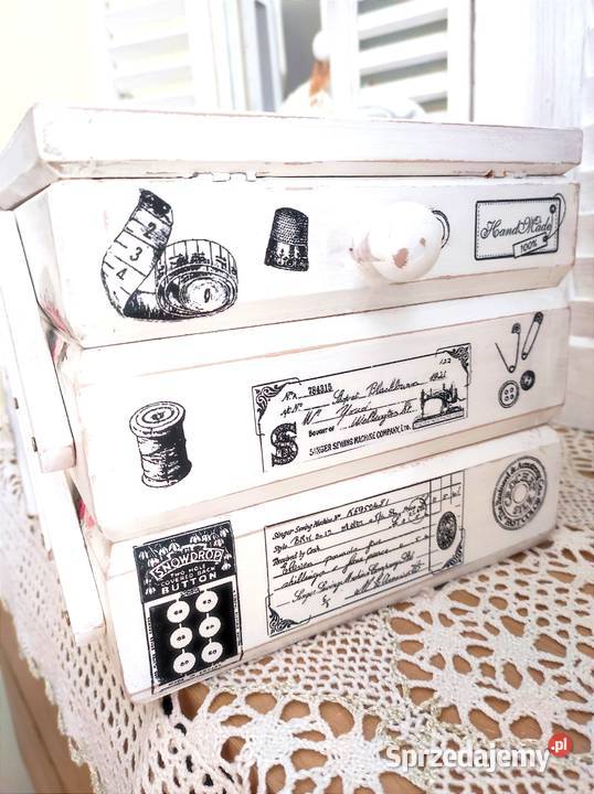 Niciarka różyczki shabby chic duża