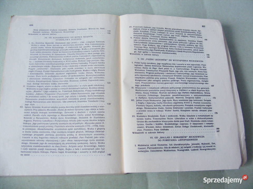 Zarys dziejów literatury polskiej Kleiner Okresy Oborniki Śląskie