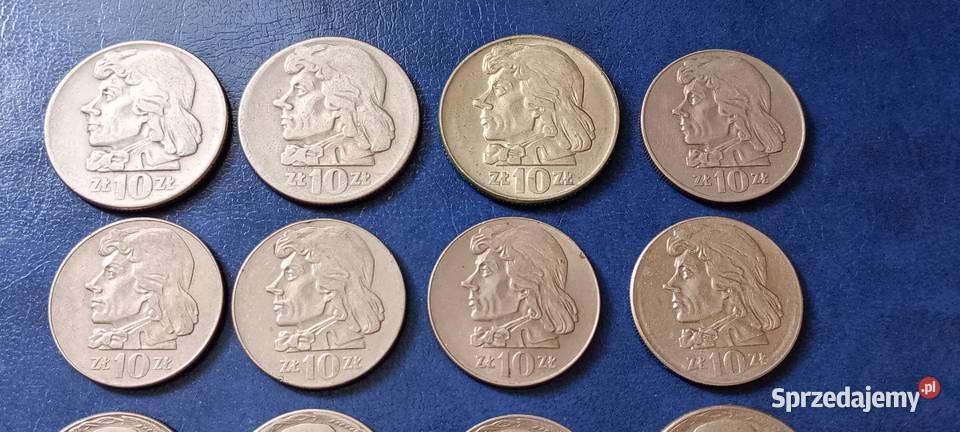 Stare monety 10 złotych 12 monet Kościuszko podkarpackie Lesko
