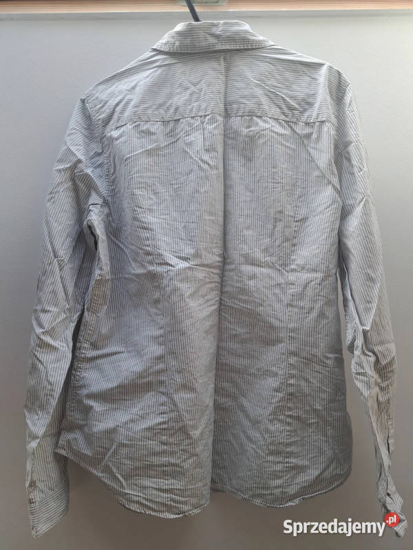 Koszula w paski Levis Tailored Fit 100 bawełna biały Trąbki Wielkie