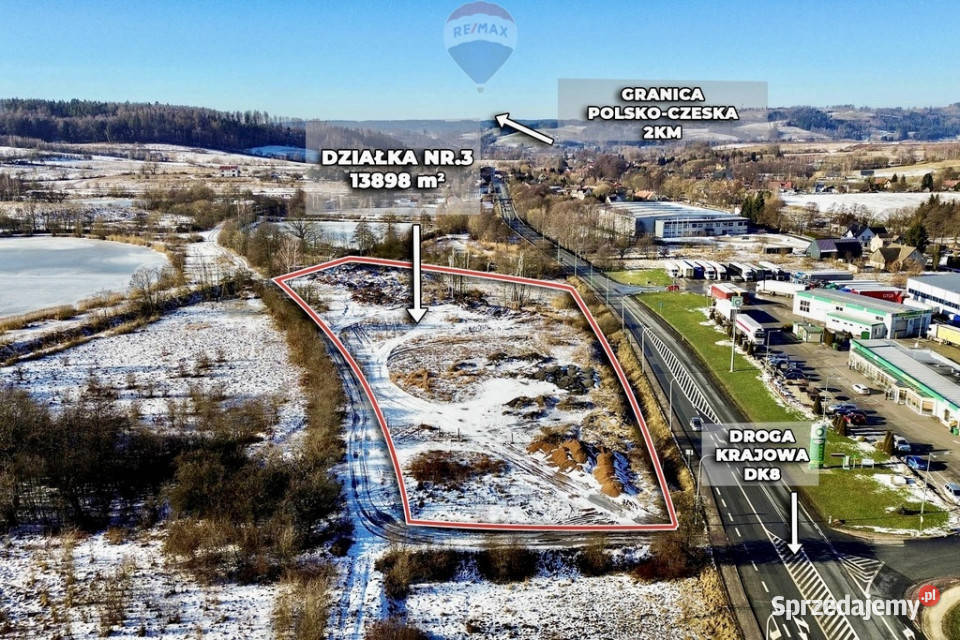 Inwestycyjna działka granicy CZ Kudowa-Zdrój