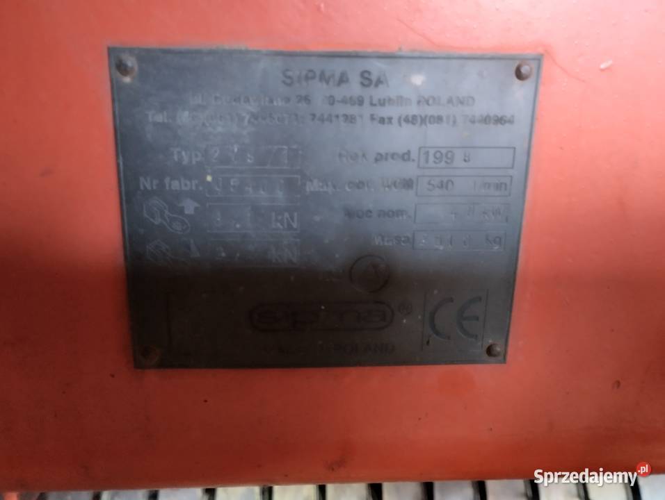 Prasa zwijająca sipma z 2791 Studźce