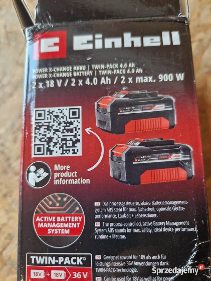 Akumulator Einhell Power XChange 18V 40 Ah PLUS Głogowa sprzedam