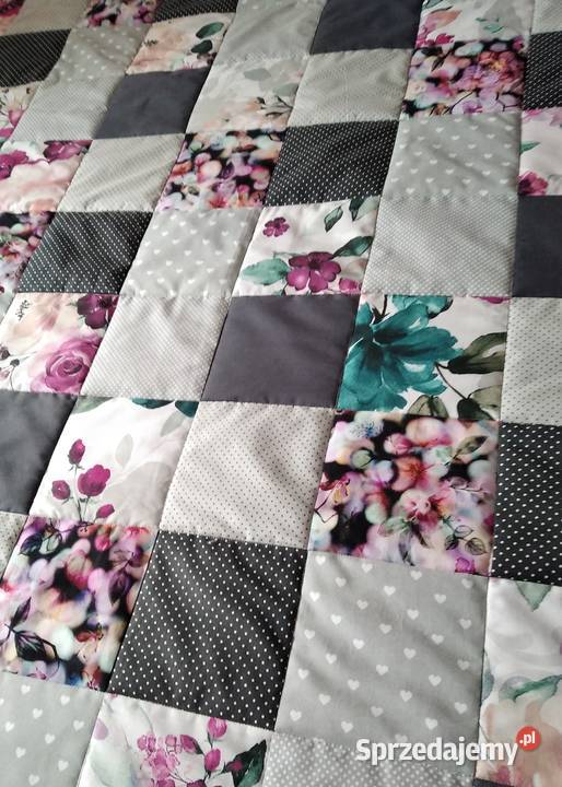 Narzuta patchwork 150205 Malowane kwiaty warmińsko-mazurskie Olsztyn