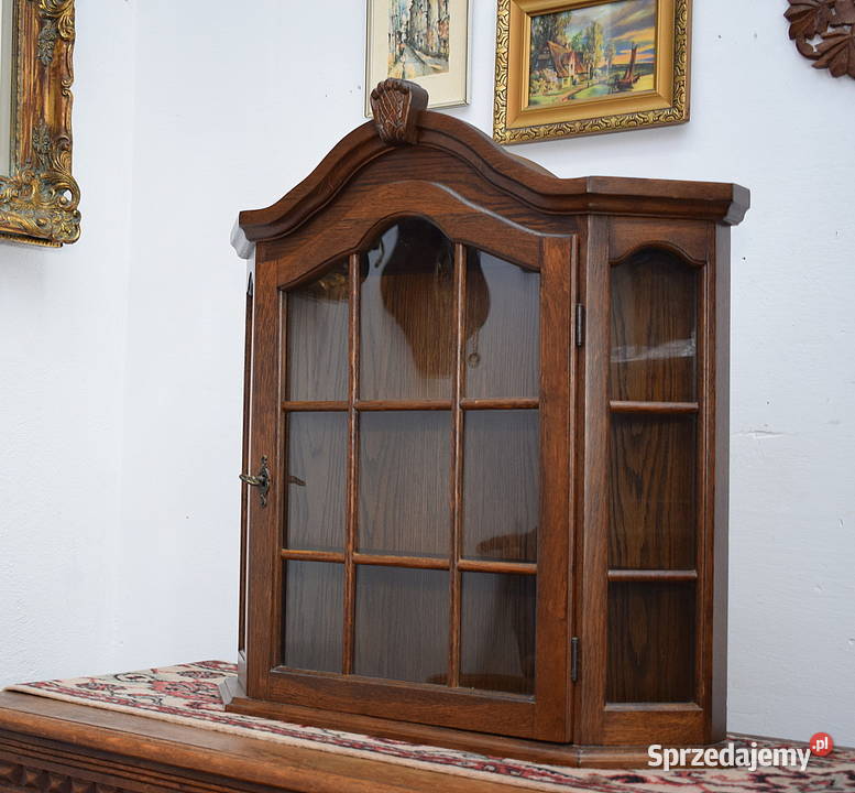 Witrynka wisząca dębowa witryna szafka wysyłam Świdnica
