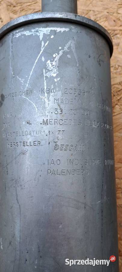 Nowy tłumik końcowy Mercedes W114 W115 ATE Made pomorskie Luzino sprzedam