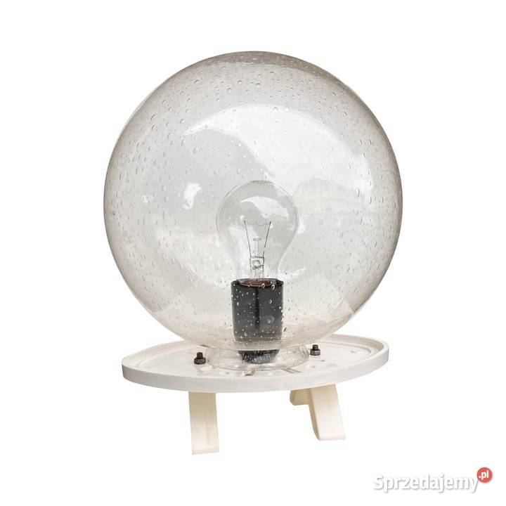 Lampa Space Age z kulistym kloszem bubble glass mazowieckie Warszawa