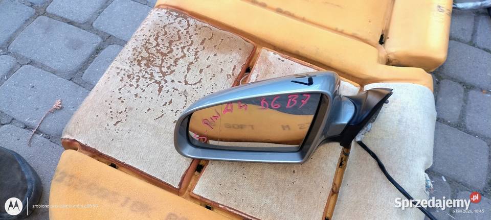 Lusterko lewe strona kierowcy A4 B6 B7 kod Rok produkcji 2004