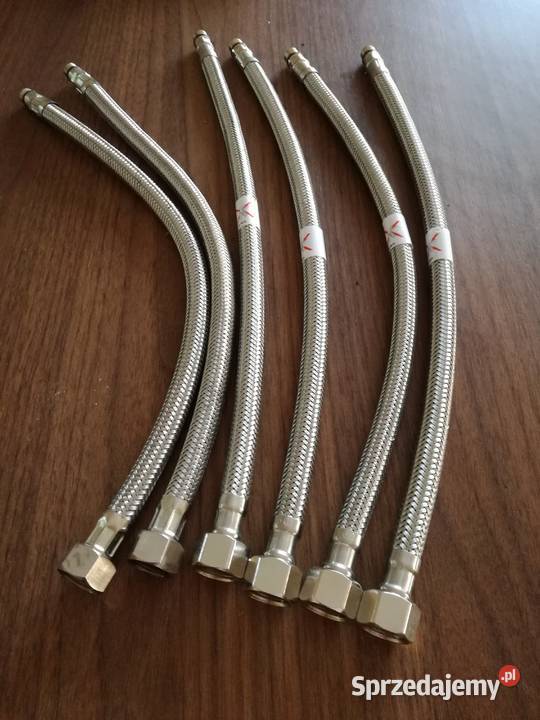 Wąż do wody M10 38 długość 35 w oplocie stalowym sprzedam