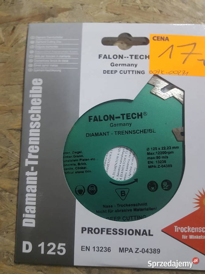 TARCZA DIAMENTOWA FALON TECH 230 MM BETONU Głogowa