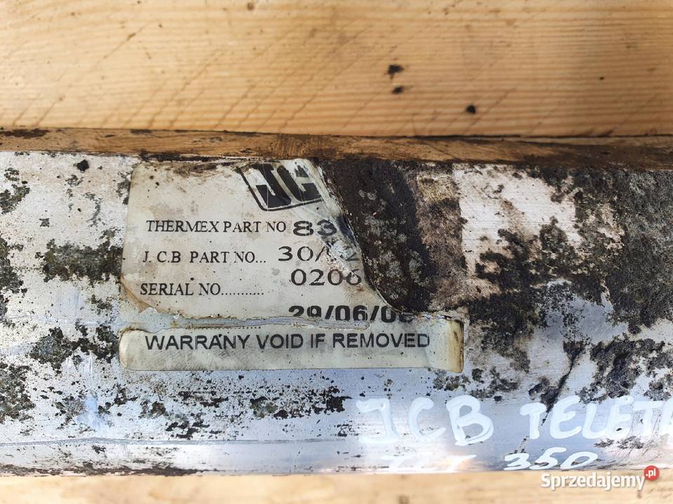 JCB TLT TELETRUK 30D 35D RURA PRZEWÓD GUMA WĄŻ