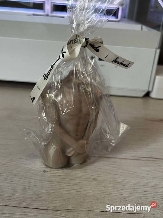 Świeca rzeźba tors męski Handmade prezent Radzyń Podlaski sprzedam