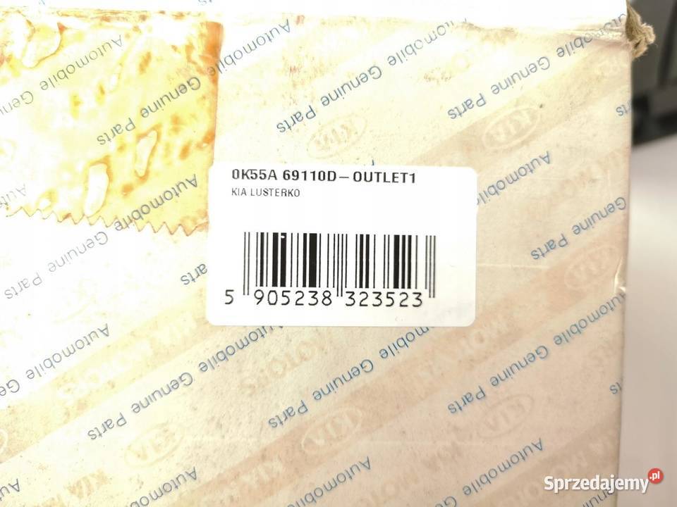 LUSTERKO PRAWE KIA CARNIVAL 19992005 ORYGINAŁ OE lubelskie