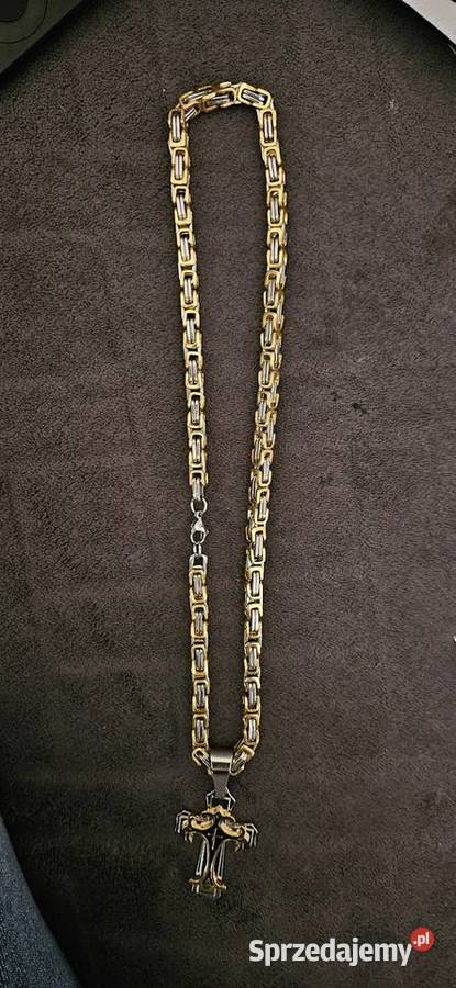 Łańcuszek Męski Splot Królewski 8 mm 50 mazowieckie Siennica sprzedam