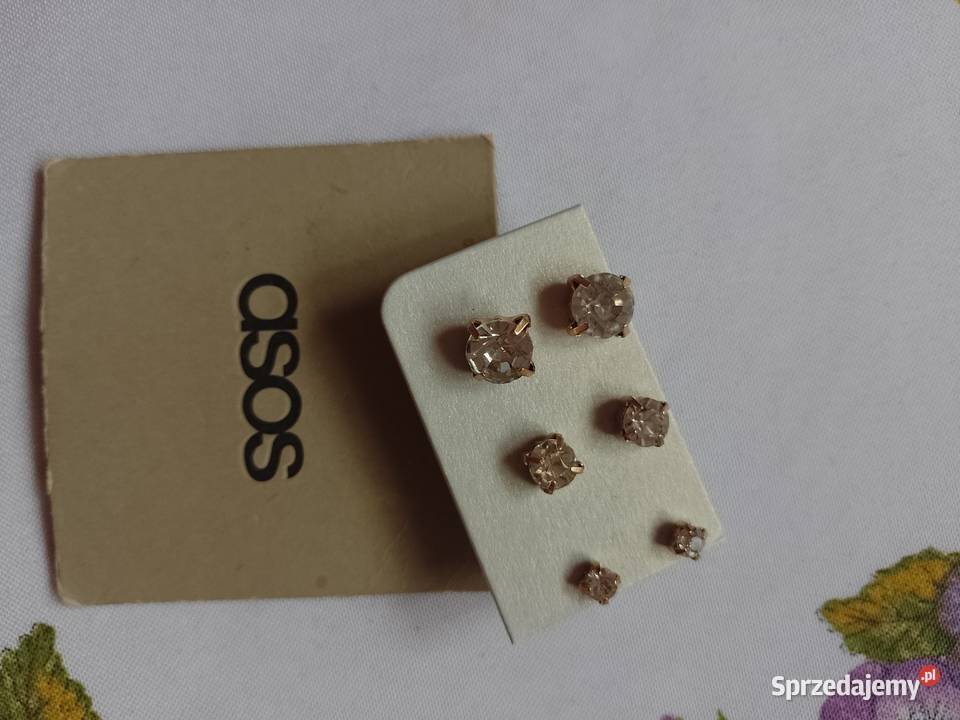 ASOS Zestaw 3 party Kolczyki bogato zdobione Dla kobiet Kraków