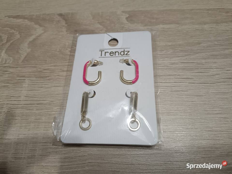 Kolczyki Złote Trendz 2 pary Kwidzyn