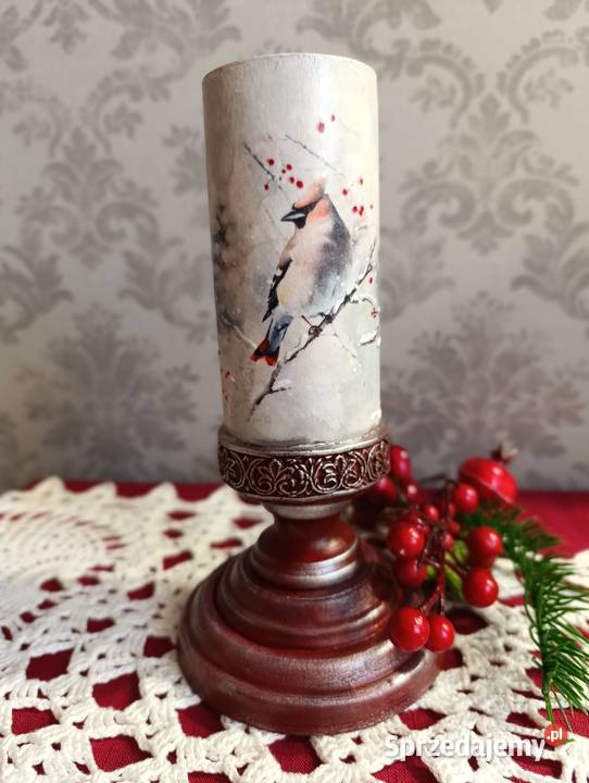 ŚwiecznikWieczna świeca Gwiazdka Prezent Rękodzieło sprzedam