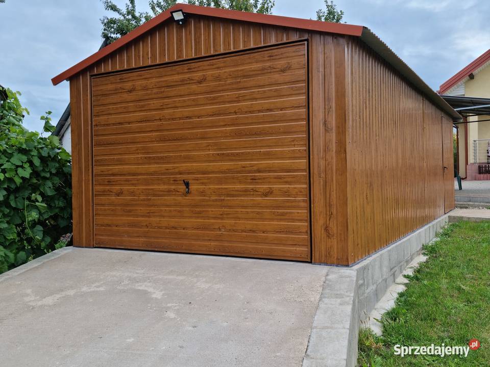Garaż Blaszany GRAFITOWY Wiata Śmietnikowa 10m2 Żegocina