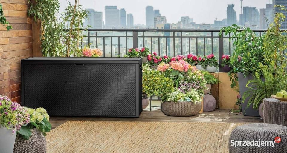 SKRZYNIA OGRODOWA Tworzywo Sztuczne 280 l szara Opole