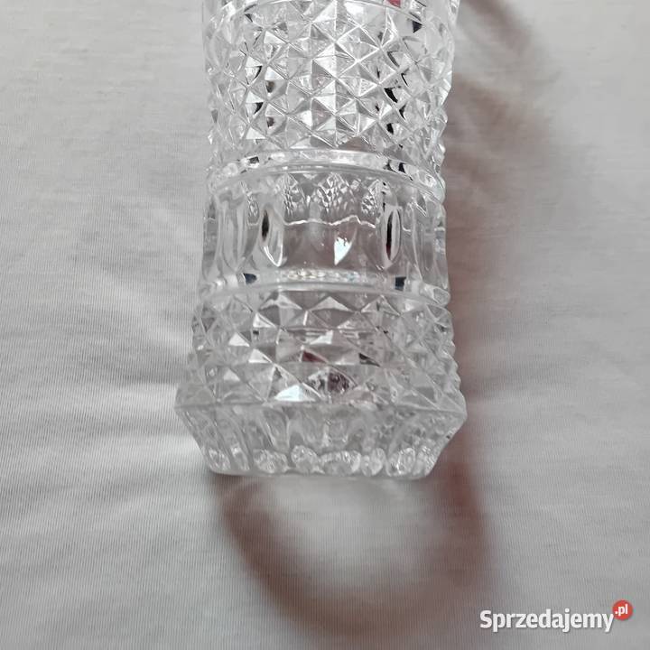 Wazon kryształowy Lausitzerglas lat 60ych XX w Koźminek