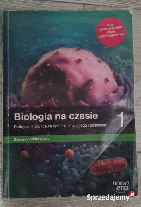 Biologia na czasie 1 - Podręcznik zakres podstawowy, Nowa Era