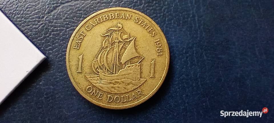 Stare monety 1 dolar 1981 Karaiby Kolekcje Lesko