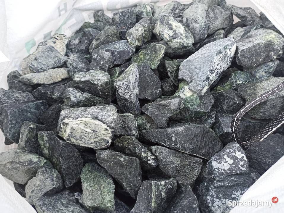 Kamień Zielony do gabionu Biała Marianna Grys i kermazyt Zielona Góra
