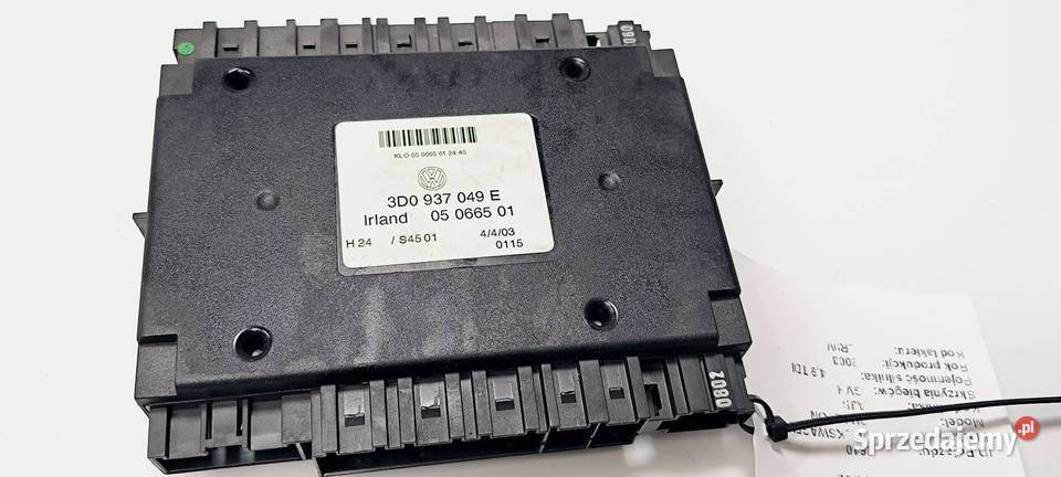 MODUŁ VOLKSWAGEN PHAETON 3D0937049E Lipno