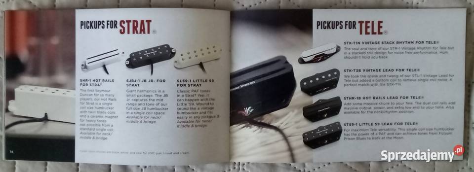 Seymour Duncan 2013 katalog przetworników Kępice