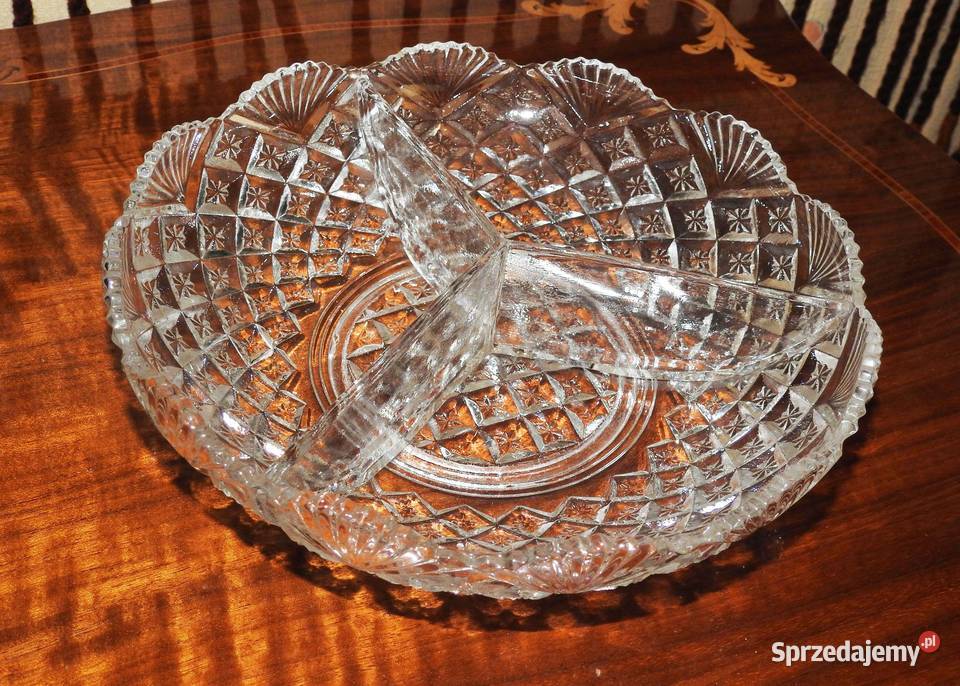 Salaterka szklana w stylu PRL 24 Przemyśl