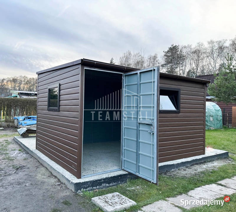 SCHOWEK DOMEK OGRODOWY 4x3 m spad w przód drzwi zachodniopomorskie Szczecinek