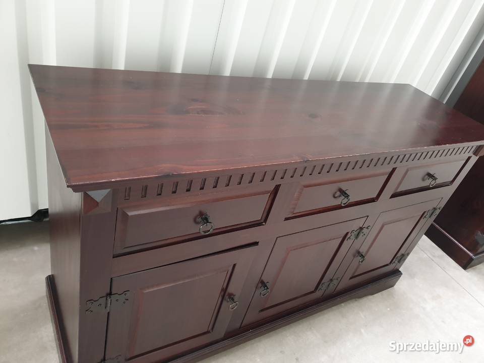Piękna masywna komoda kolonialna wykonana z Gdańsk