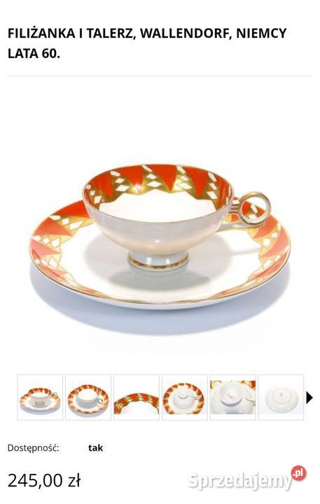 Wallendorf Goldrelief Bavaria kolekcjonerski Pabianice