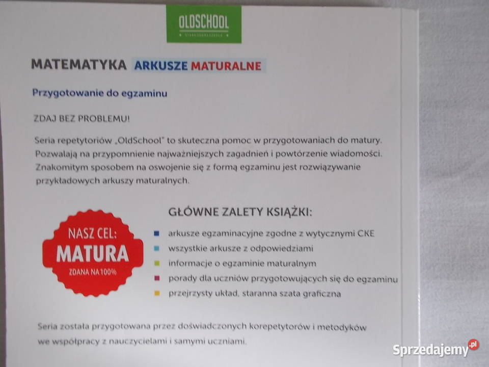 Arkusze maturalne Matematyka seria OldSchool wielkopolskie