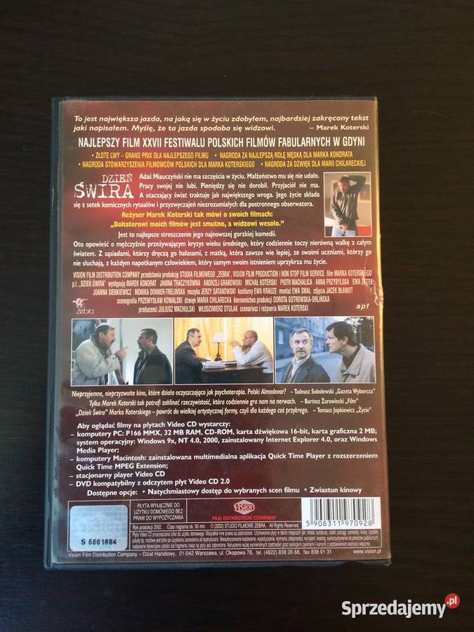 Video CD Dzień świra 2002 reż Marek Koterski Elbląg