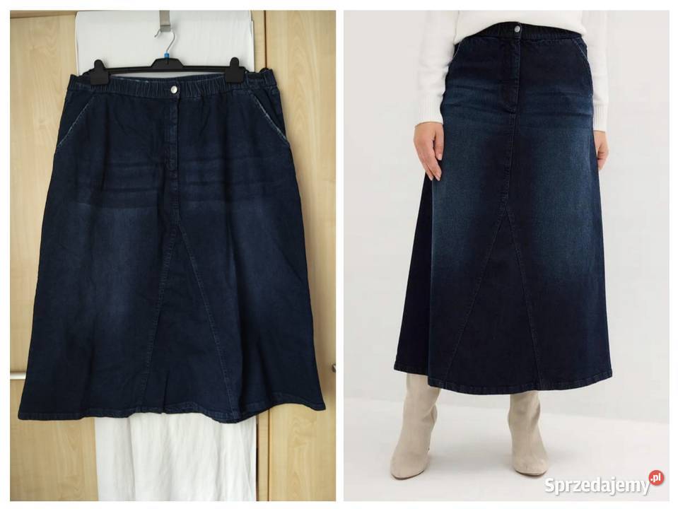 Spódnica jeansowa długa granat Dżinsowa  warmińsko-mazurskie Ruciane-Nida