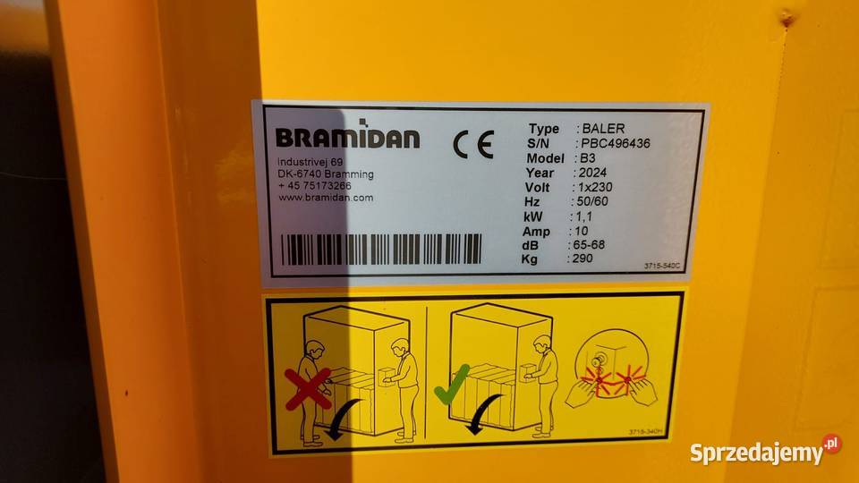 Belownica prasa do folii kartonu makulatury Drzewica